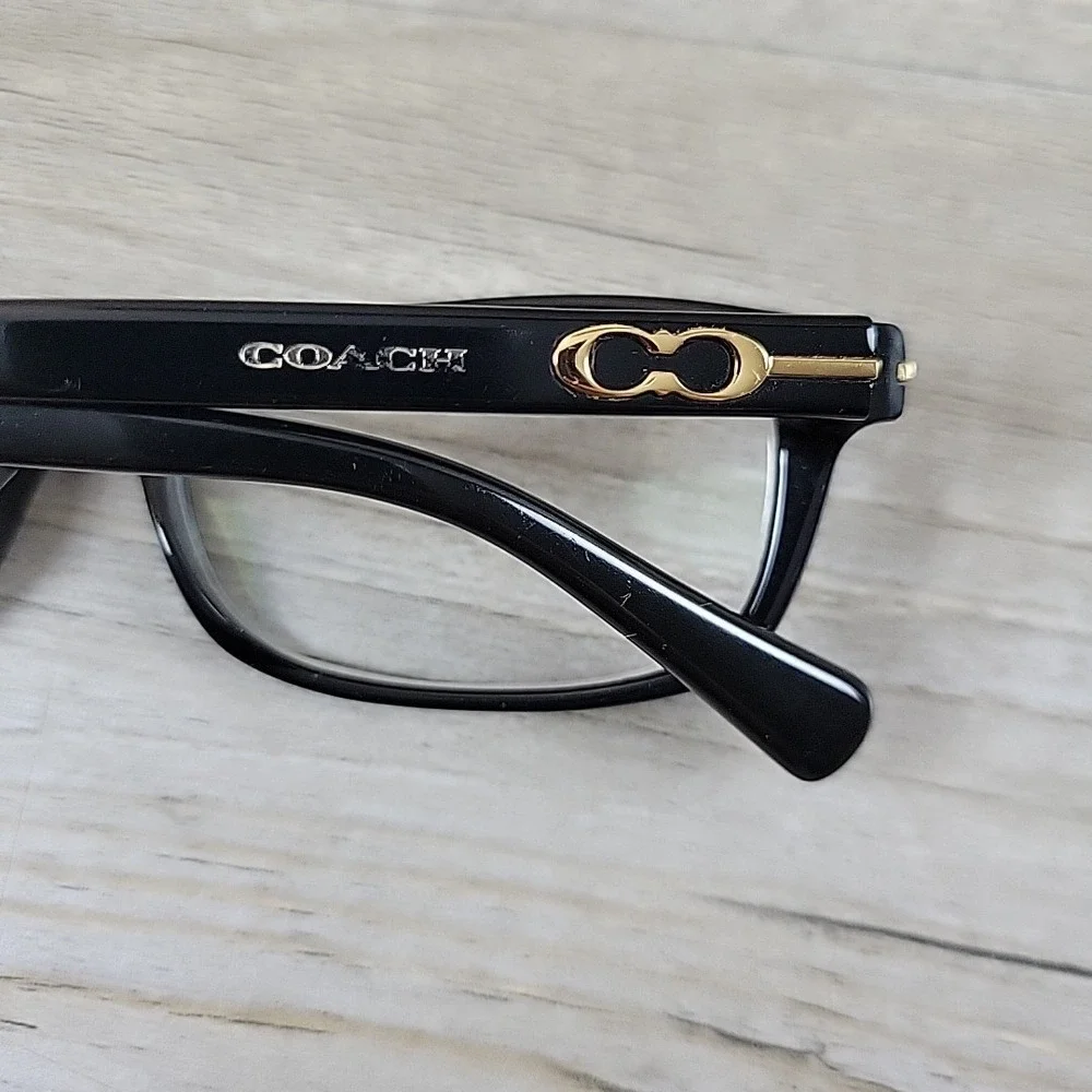Coach HC 6054 Elise 5002 Black Eyeglasses 52-16-135 Full Rim Frames Only‎